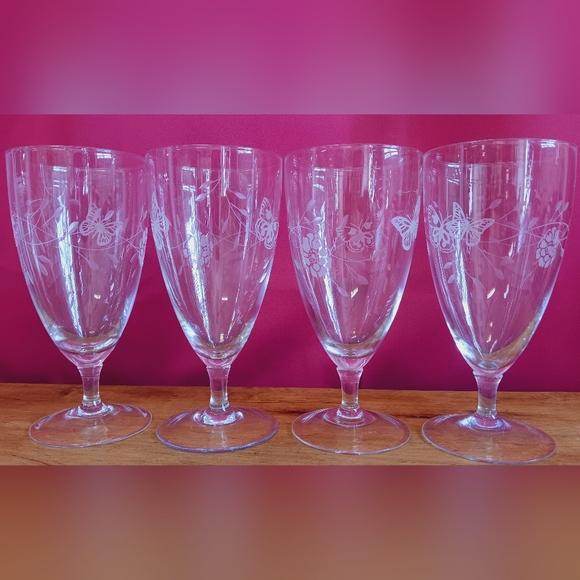Vintage Lenox "Butterfly Meadow" Glasses (4) - Picture 2 of 4